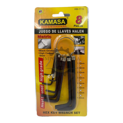 Juego de llave allen 8 piezas KM1115