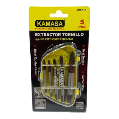Extractor de tornillos 5 piezas km1161