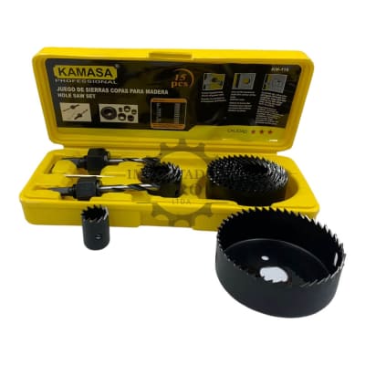 Juego de sierra copa 15 piezas km1181