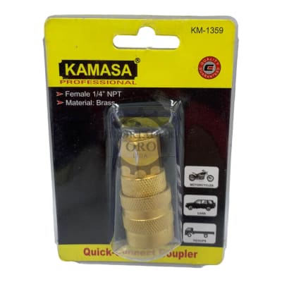 Acople Conector para manguera de aire 1/4