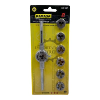 Juego de terraja Hembra 8 piezas km13671