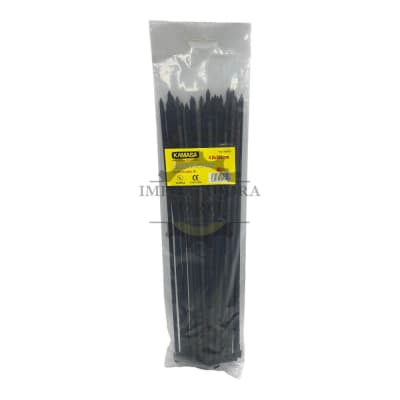 Amarra plastica Negra 4.8x300mm Km1446N1