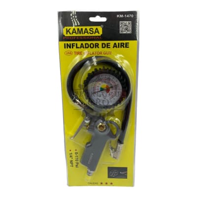 Inflador de Aire con Manometro km14701