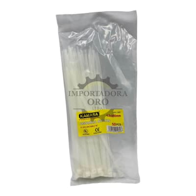 Amarra plastica blanca 4.8x200mm Km1480B1