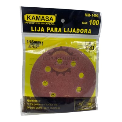 Disco de lija con velcro 115mm p100 km1490