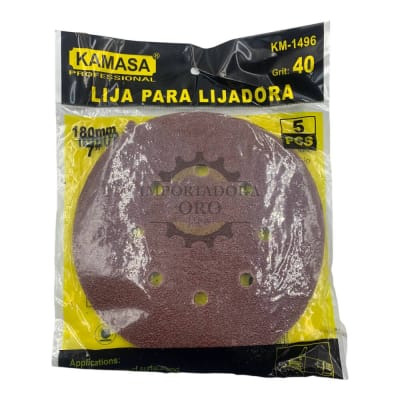 Disco de lija con velcro 180mm p40 km14961