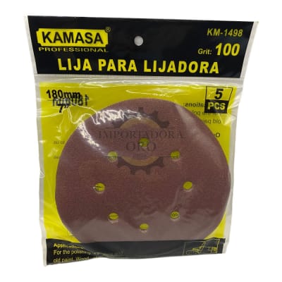 Disco de lija con velcro 180mm p100 km1498
