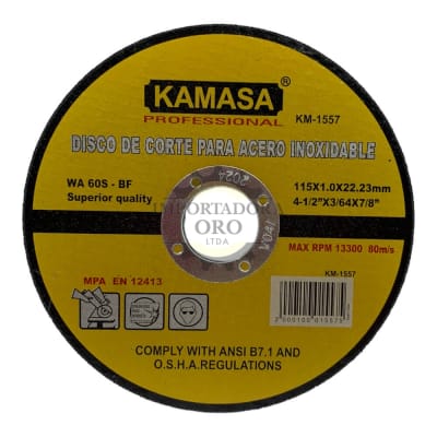 Disco de corte metal 4 1/2