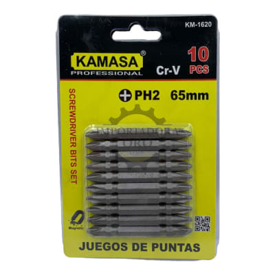 Set de puntas phillips 10 piezas km16201