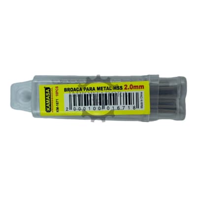 Broca para metal hss 2mm km1671