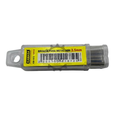 Broca para metal hss 2.5mm km1672