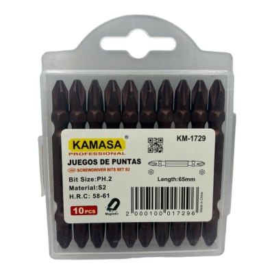 Juego de puntas phillips S2 Ph2x65mm km1729