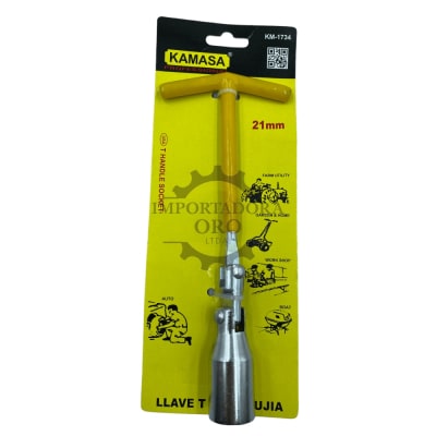 Llave para Bujía 21mm km17341