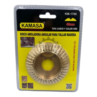 Disco escofina curvo 85mm dorado km1760