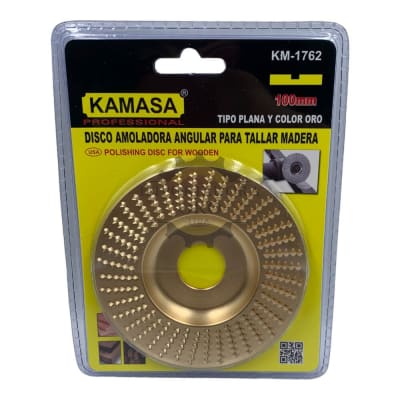 Disco escofina plano 100mm dorado km17621