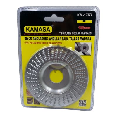 Disco escofina plano 100mm plateado km17631