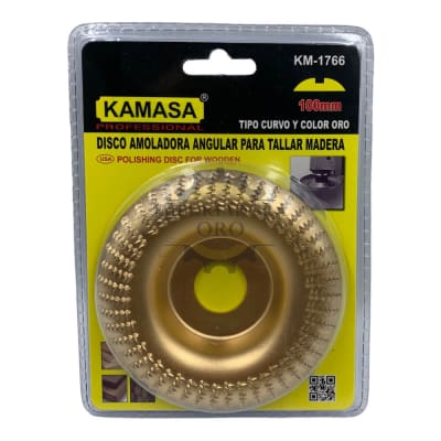 Disco escofina curvo 100mm dorado km17661