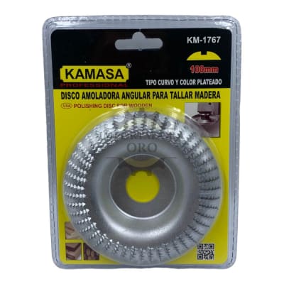 Disco escofina Curvo 100mm plateado km1767