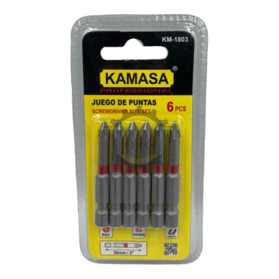 Set puntas Phillips S2 Ph1 5 piezas km18031