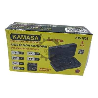 Set de dados adaptador reductor 6 piezas km1805