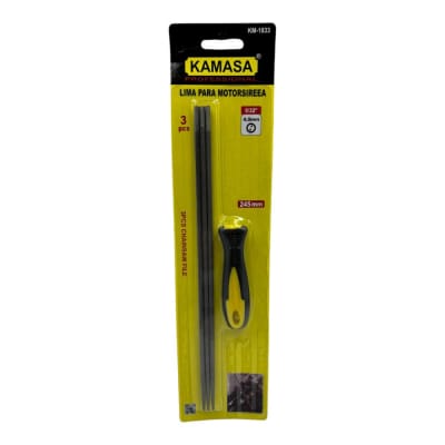 Lima para Motosierra con Mango 3pcs 5/32