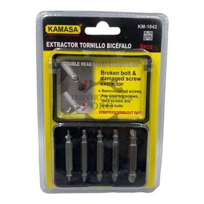 Extractor de tornillos 5 piezas km1842
