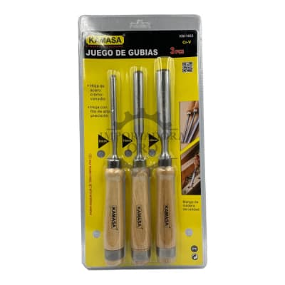 Set de Gubias 3 piezas km1853