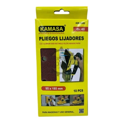 Set de Lijas con velcro rectangular G40 km18601