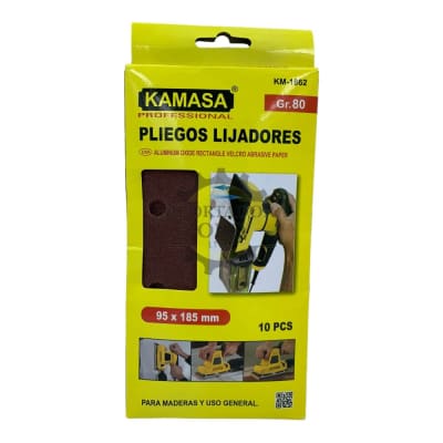 Set de lijas con velcro rectangular g80 km1862
