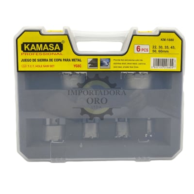 Set de Sierra copa para metal 6 piezas km1880