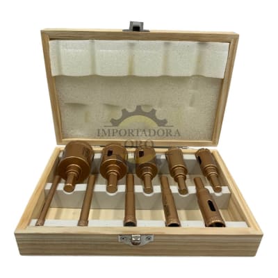 Set de Brocas Copas de diamante 10 piezas km18821