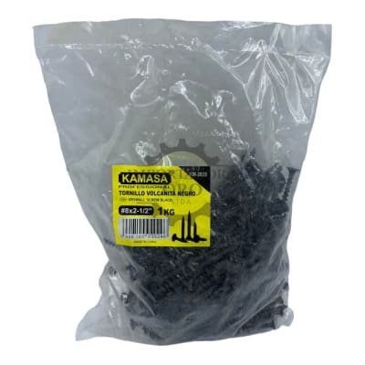 Tornillo Volcanita negro 8x2 1/2