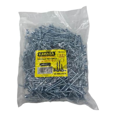 Tornillo Volcanita zincado 6x2