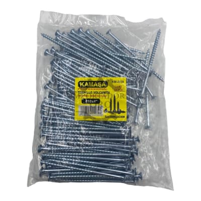 Tornillo Volcanita zincado 10x4