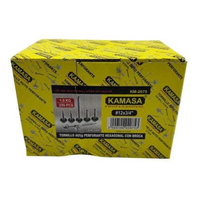 Tornillo autoperforante hexagonal 12x3/4