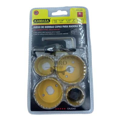 Set de Sierra copa 6 piezas km446
