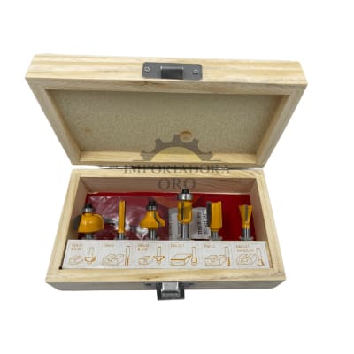 Juego de fresas para madera 6 piezas km4871