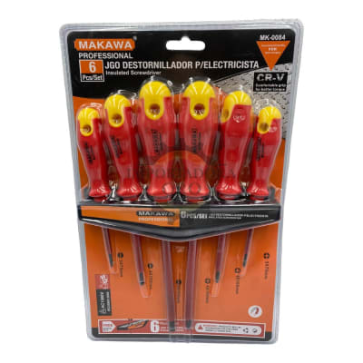 Juego de destornillador electricista aislante 6 Piezas MK0084