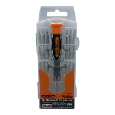 Set de mini destornillado 30 puntas MK01481