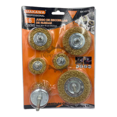 Juego de escobillas 6 Piezas Mk0216