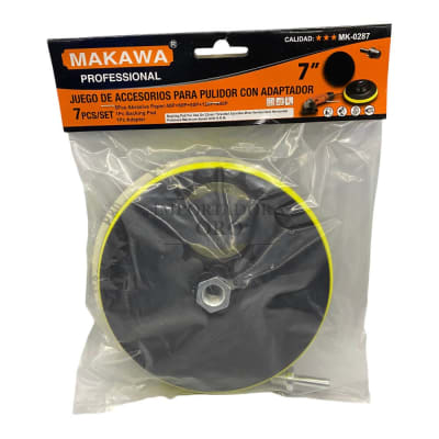 Disco para pulir con velcro 180mm 7 piezas mk02871