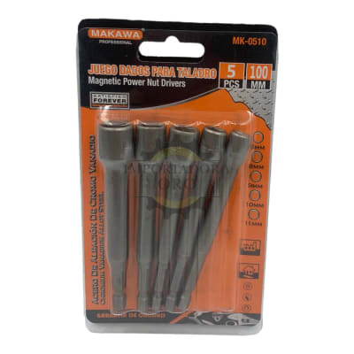Juego de dados Hexagonales para taladro 5 piezas Mk0510
