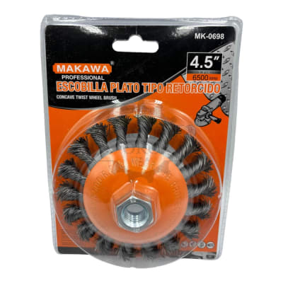 Escobilla Plato trenzado 4 1/2