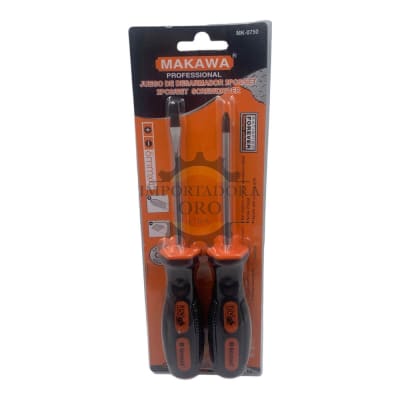 Set de destornillador 4x6mm 2 piezas Mk07501