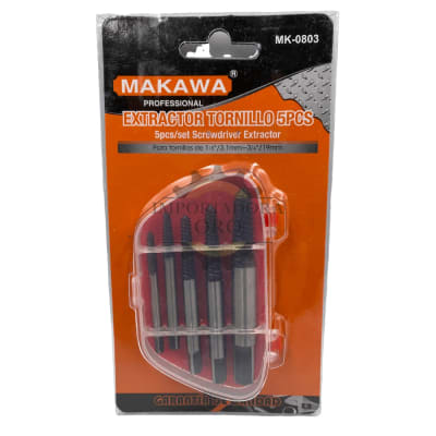 Extractor de Tornillos 5 piezas Mk08031