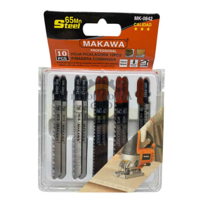 Set de Hoja Caladora 10 piezas Mk08421