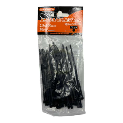 Amarra plastica negra 2.5x100mm mk0869N