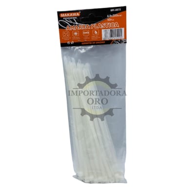 Amarra plastica Blanca 4.8x200mm Mk0875B