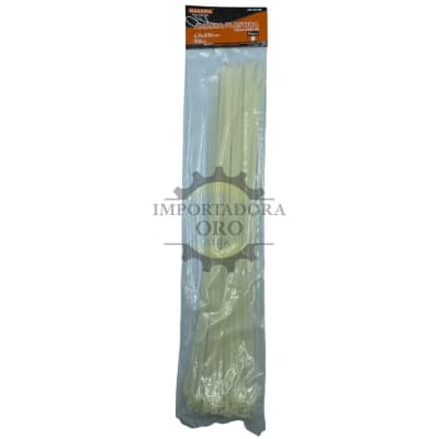 Amarra plastica blanca 4.8x400mm Mk0879B