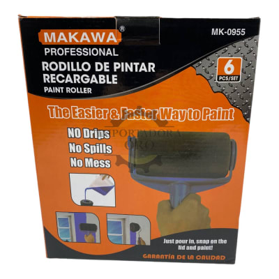 Rodillo Para Pintar Recargable 6 piezas Mk09551
